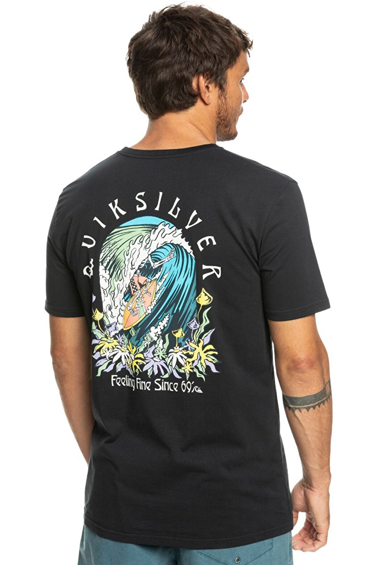 Quiksilver Original Erkek Tişört EQYZT07226-KVJ0 Antrasit