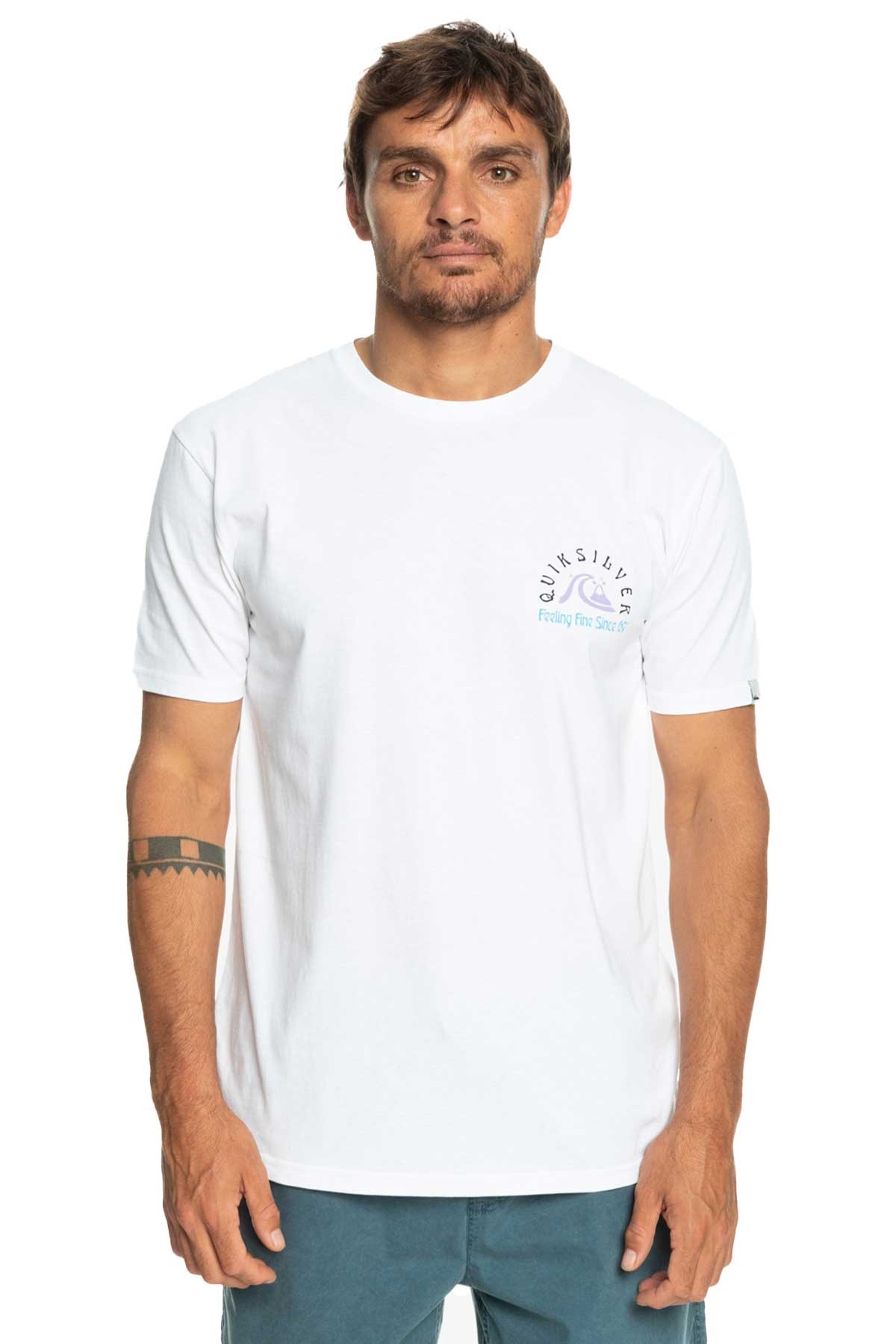 Quiksilver Originalbarrel Erkek Tişört EQYZT07226-WBB0 Beyaz