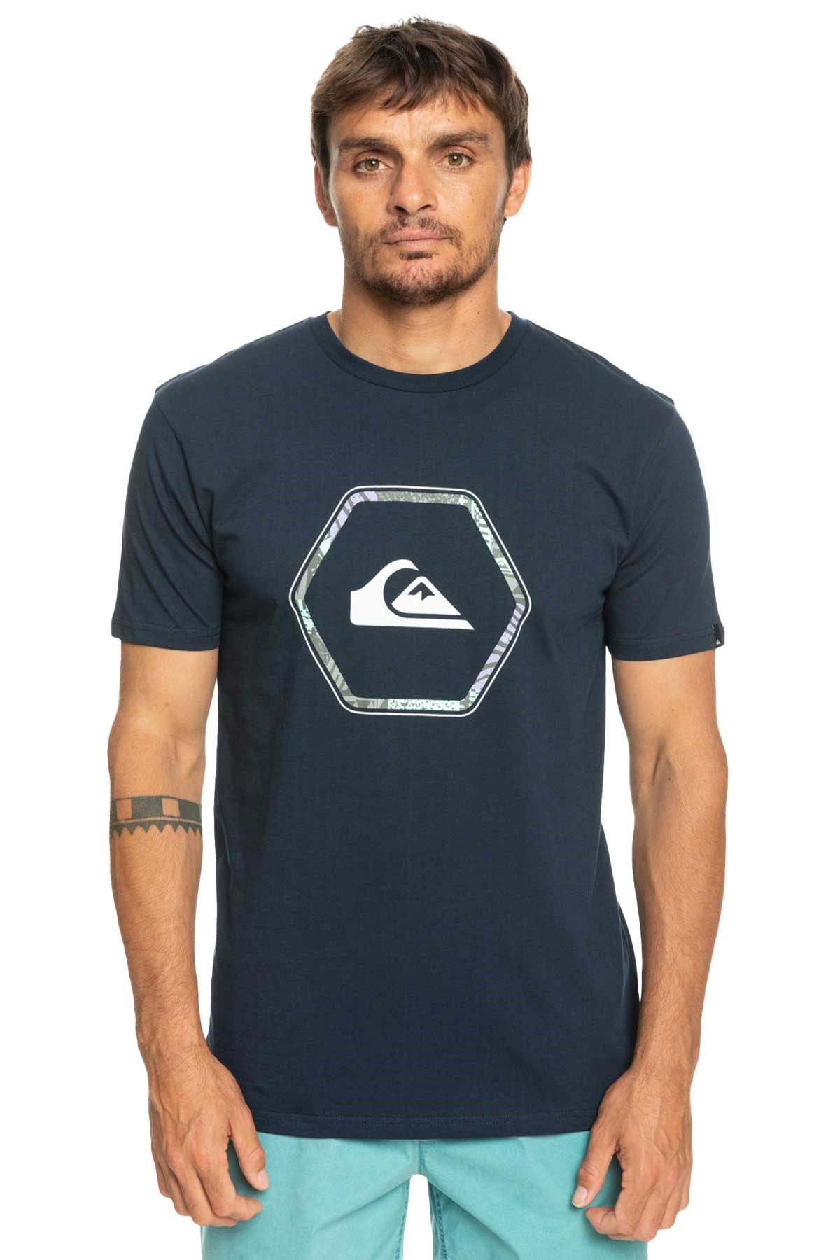 Quiksilver inshapes Erkek Tişört EQYZT07227-BYJ0 Lacivert