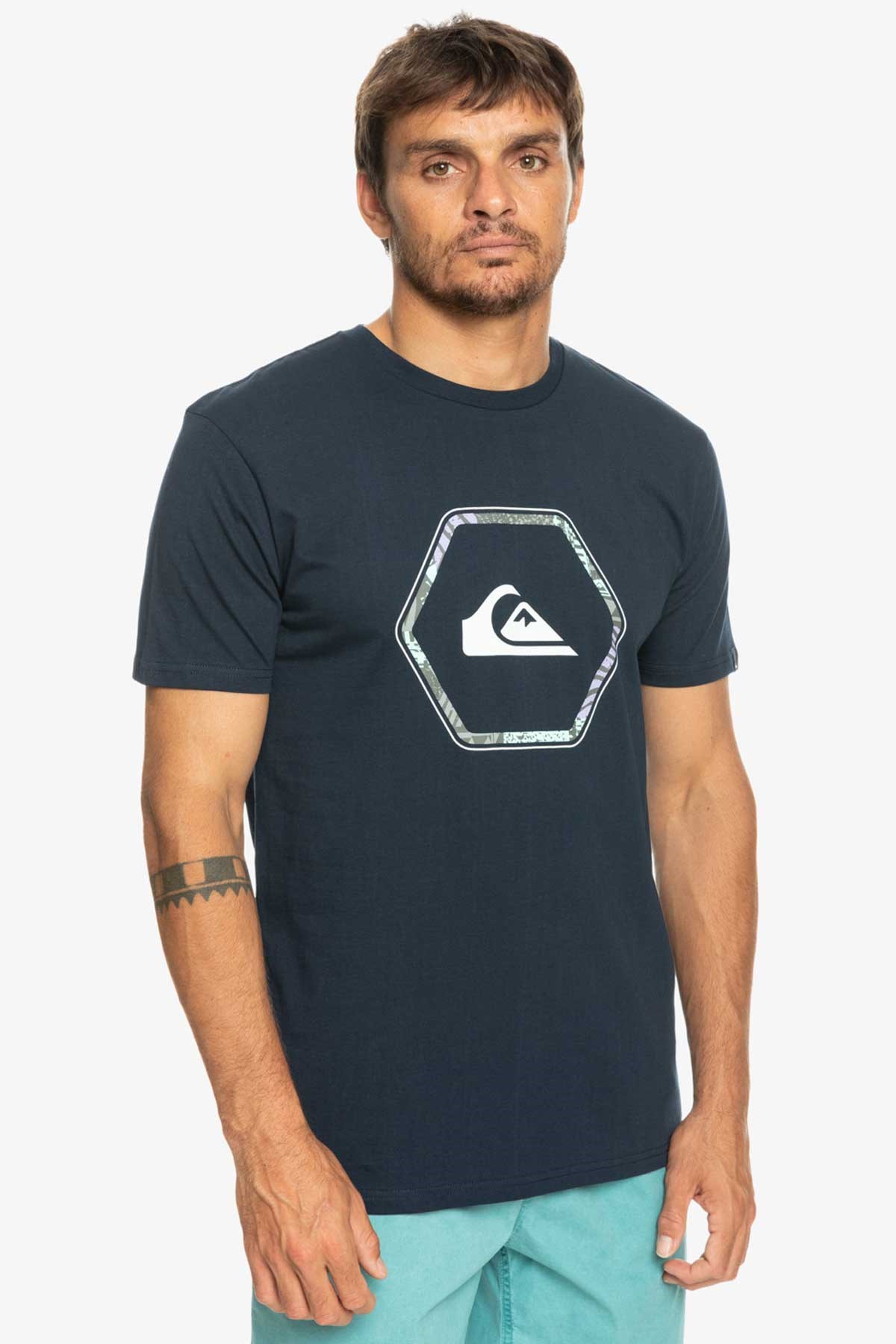 Quiksilver inshapes Erkek Tişört EQYZT07227-BYJ0 Lacivert