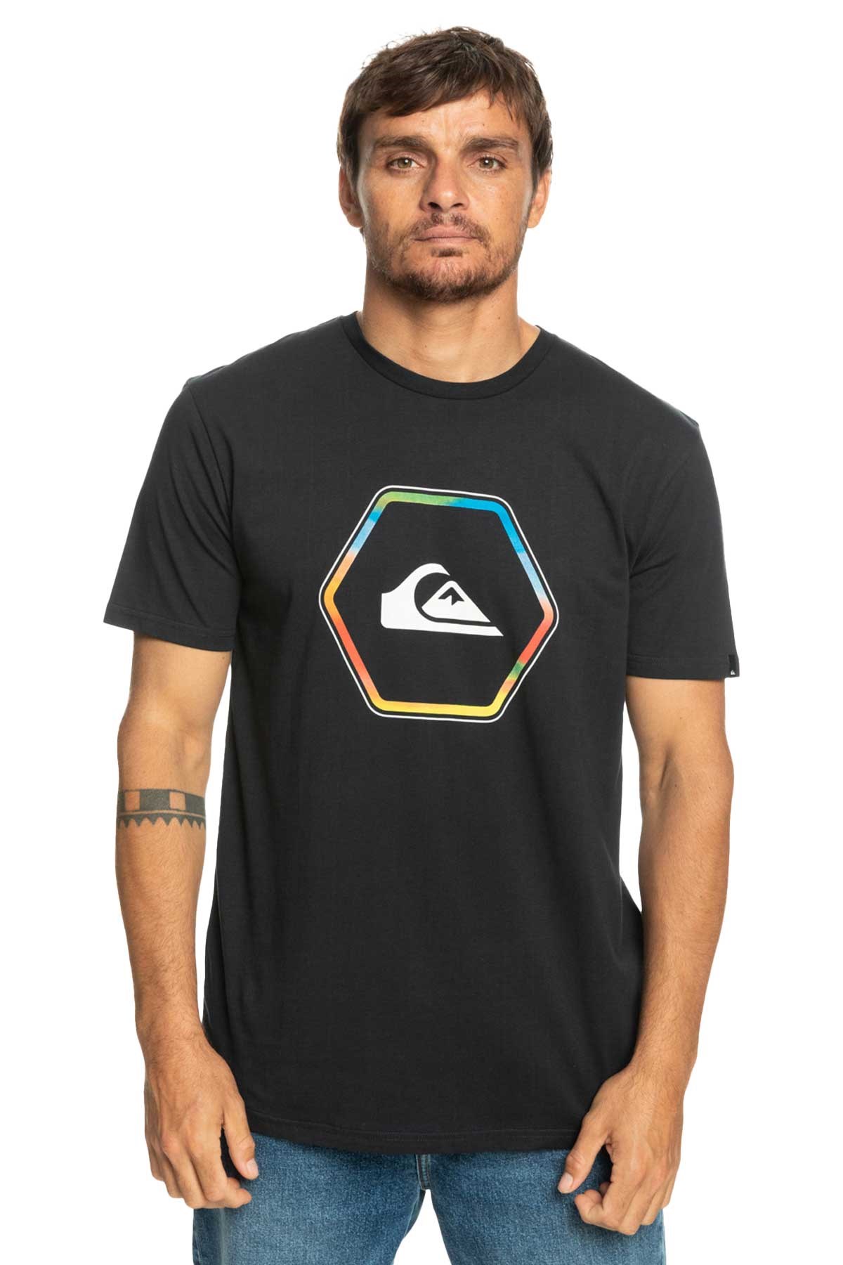 Quiksilver inshapes Erkek Tişört EQYZT07227-KVJ0 Siyah
