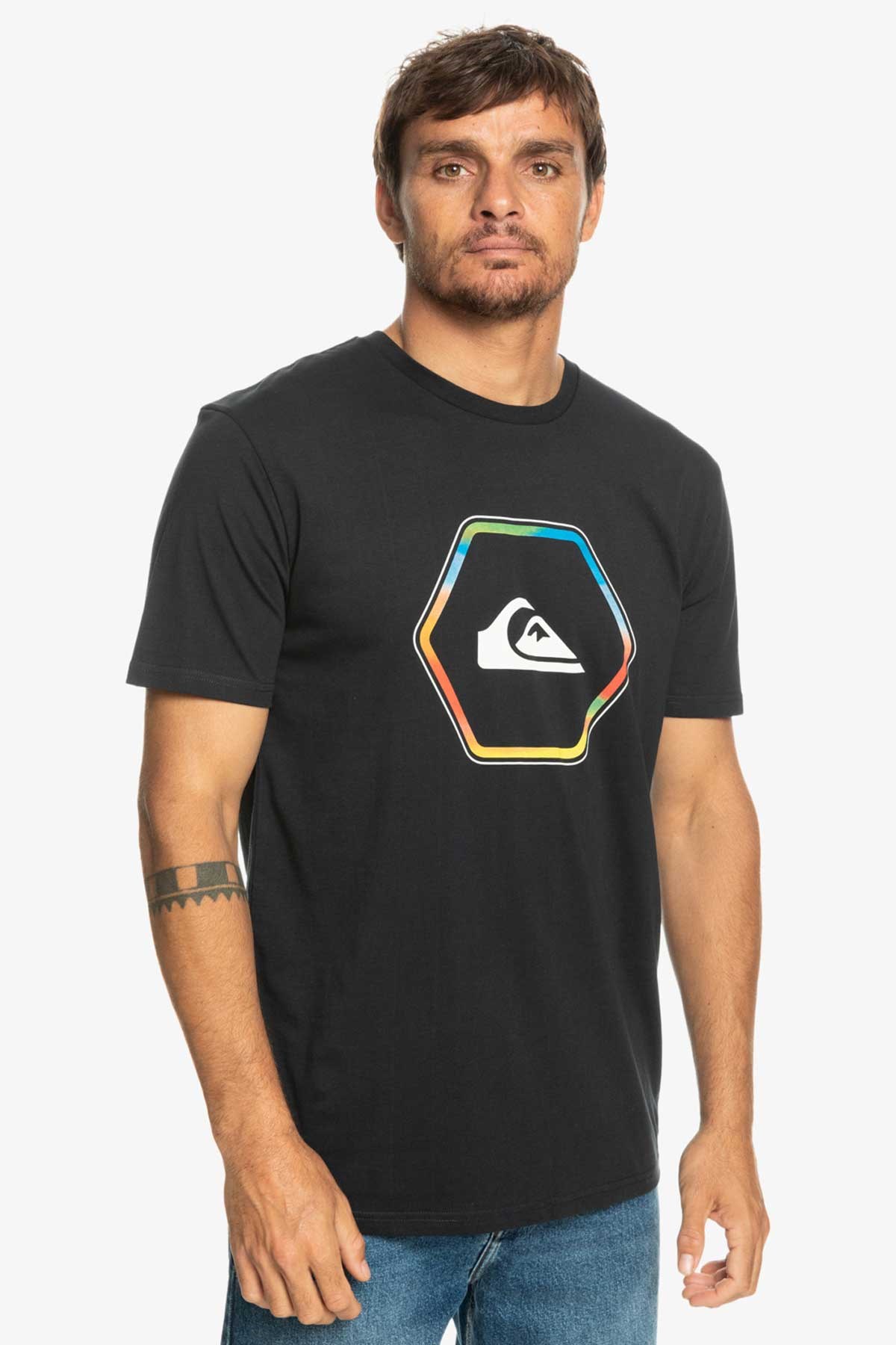 Quiksilver inshapes Erkek Tişört EQYZT07227-KVJ0 Siyah