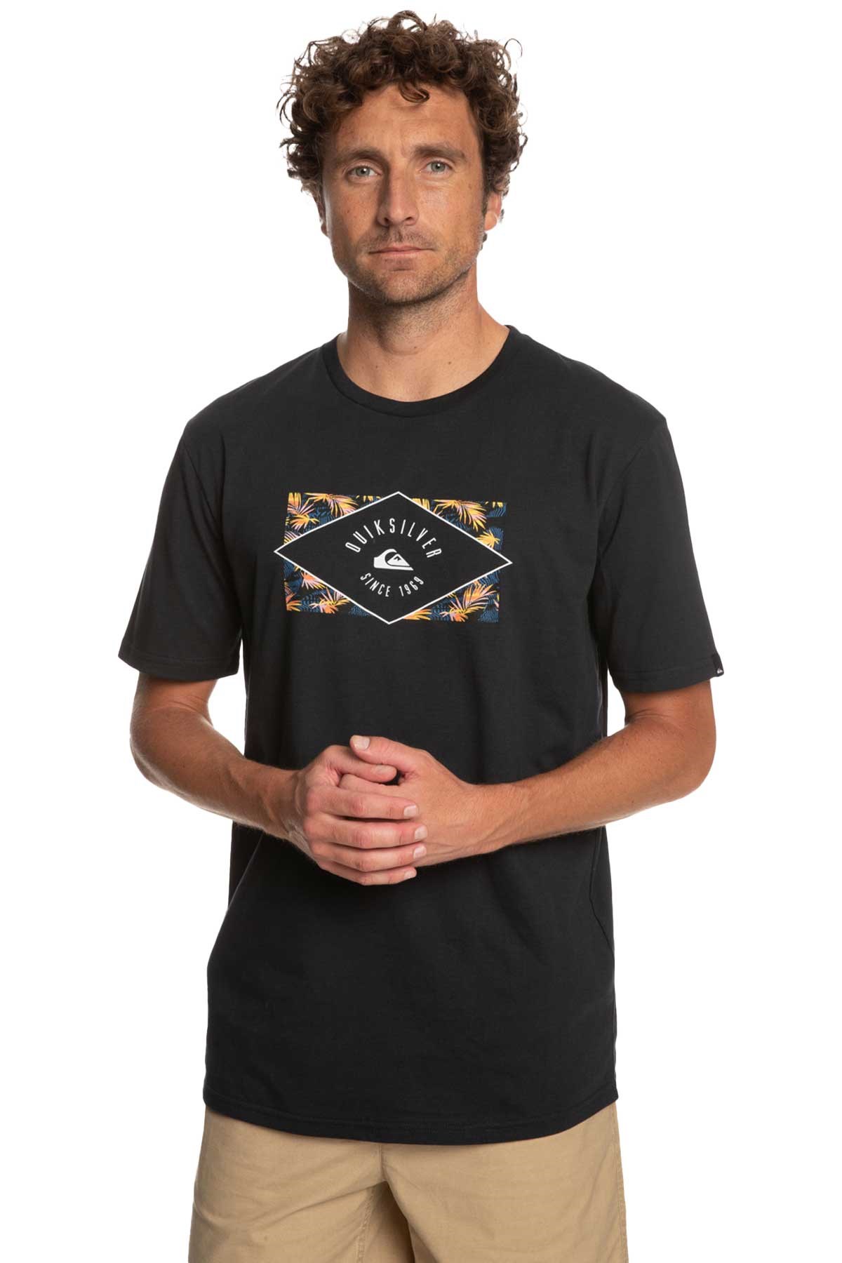 Quiksilver Circledline Erkek Tişört EQYZT07228-KVJ0 Siyah