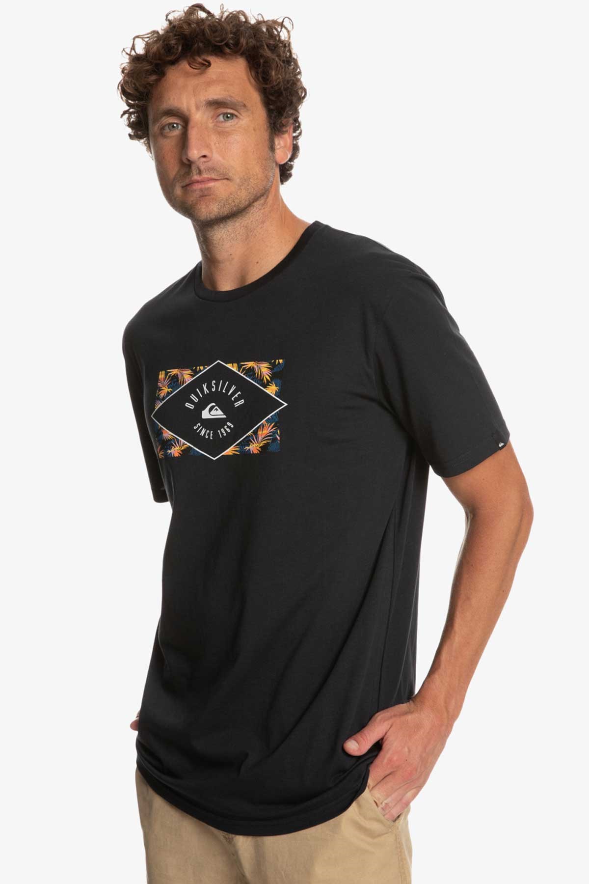 Quiksilver Circledline Erkek Tişört EQYZT07228-KVJ0 Siyah