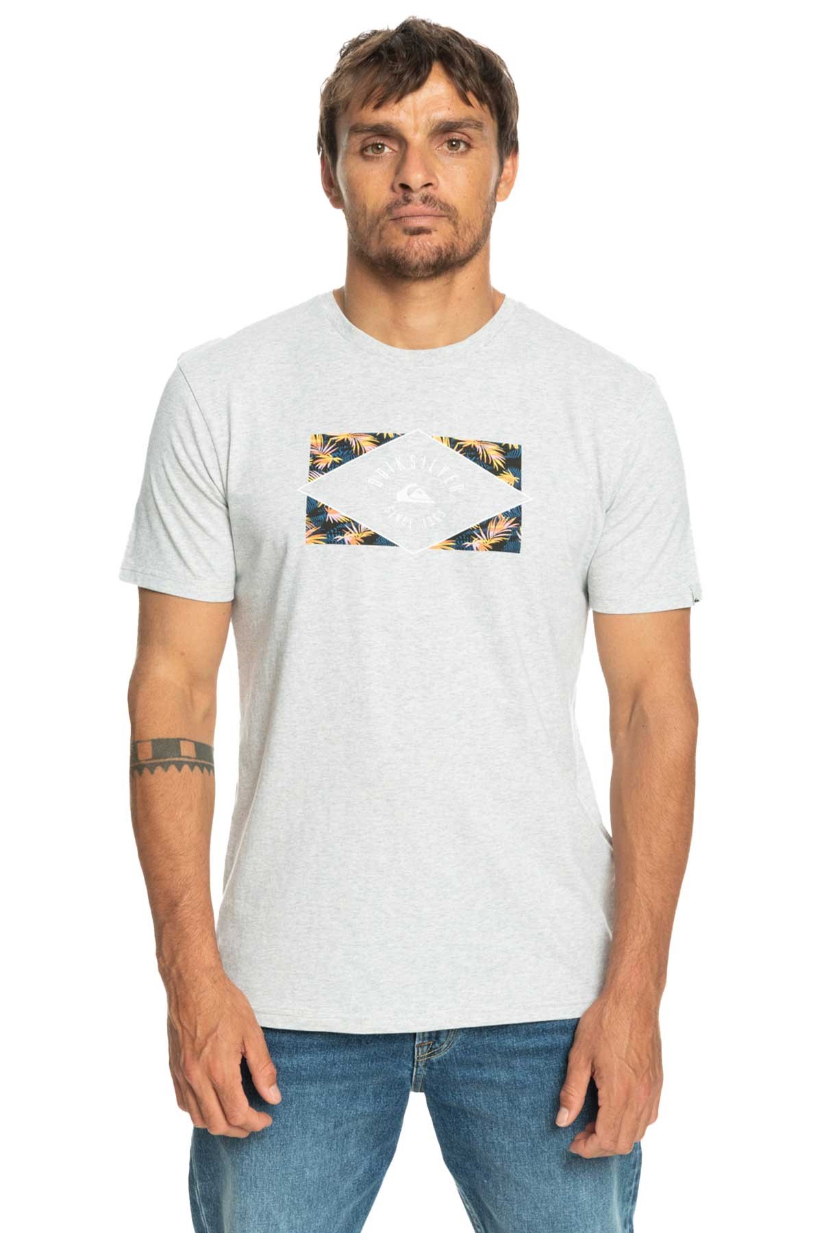 Quiksilver Circledline Erkek Tişört EQYZT07228-SGRH Gri
