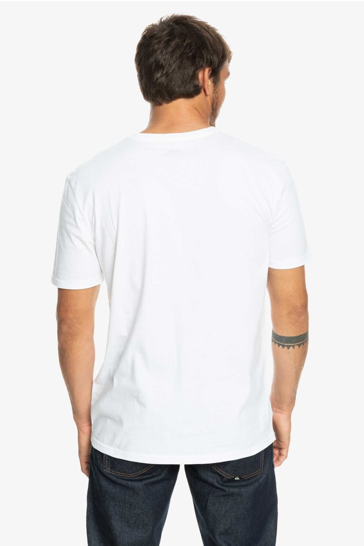 Quiksilver Circledline Erkek Tişört EQYZT07228-WBB0 Beyaz