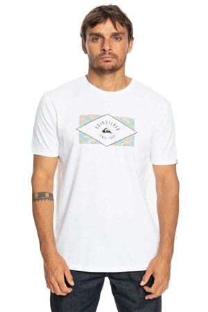 Quiksilver Circledline Erkek Tişört EQYZT07228-WBB0 Beyaz