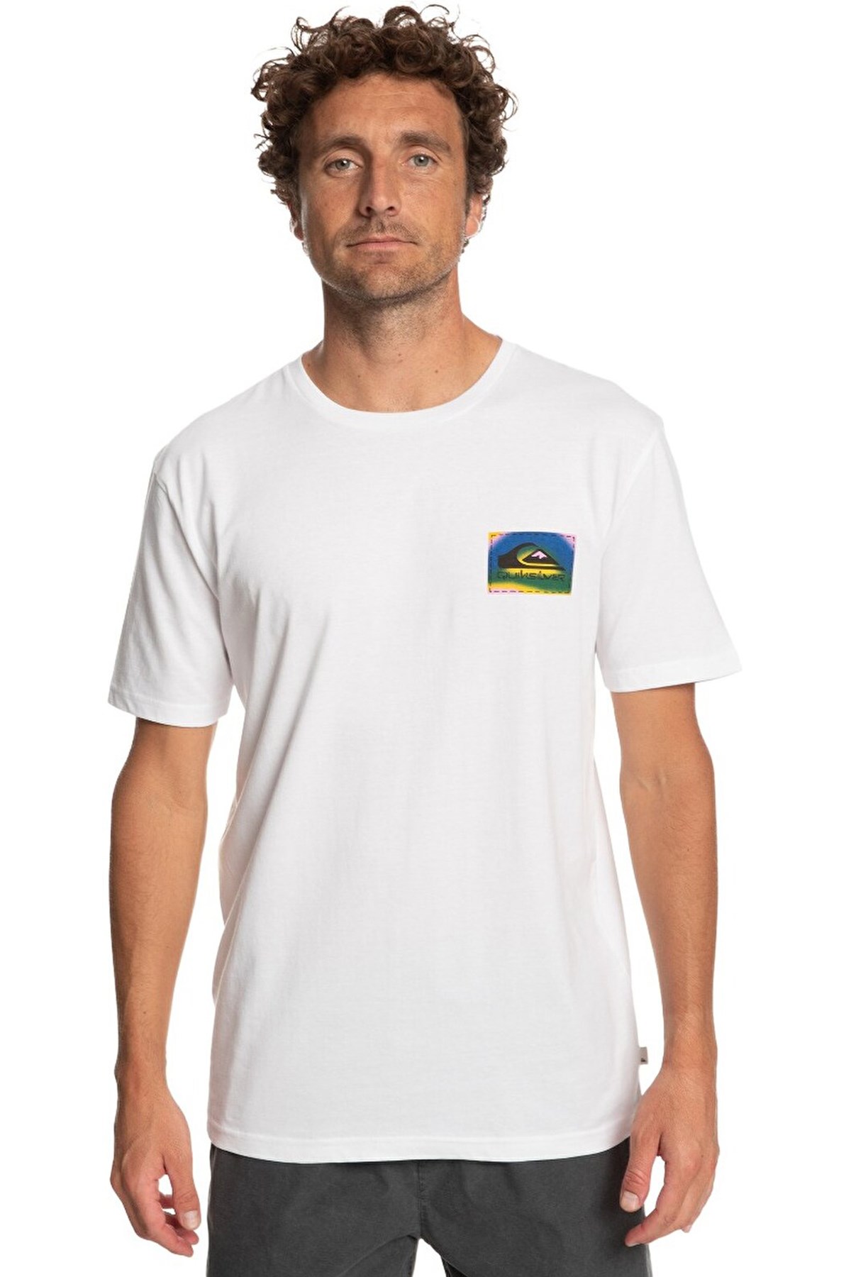 Quiksilver Colourflow Erkek Tişört EQYZT07229-WBB0 Beyaz