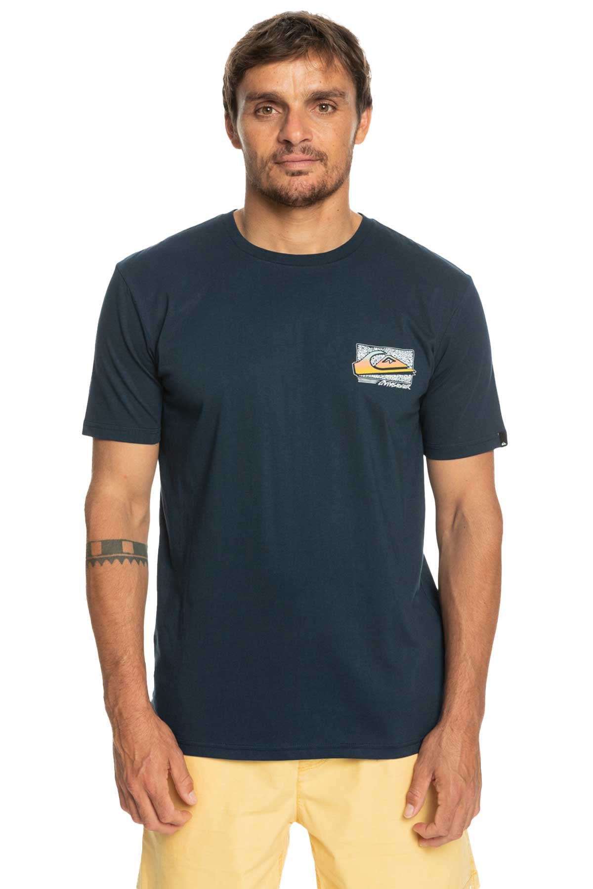 Quiksilver Retrofade Erkek Tişört EQYZT07231-BYJ0 Lacivert