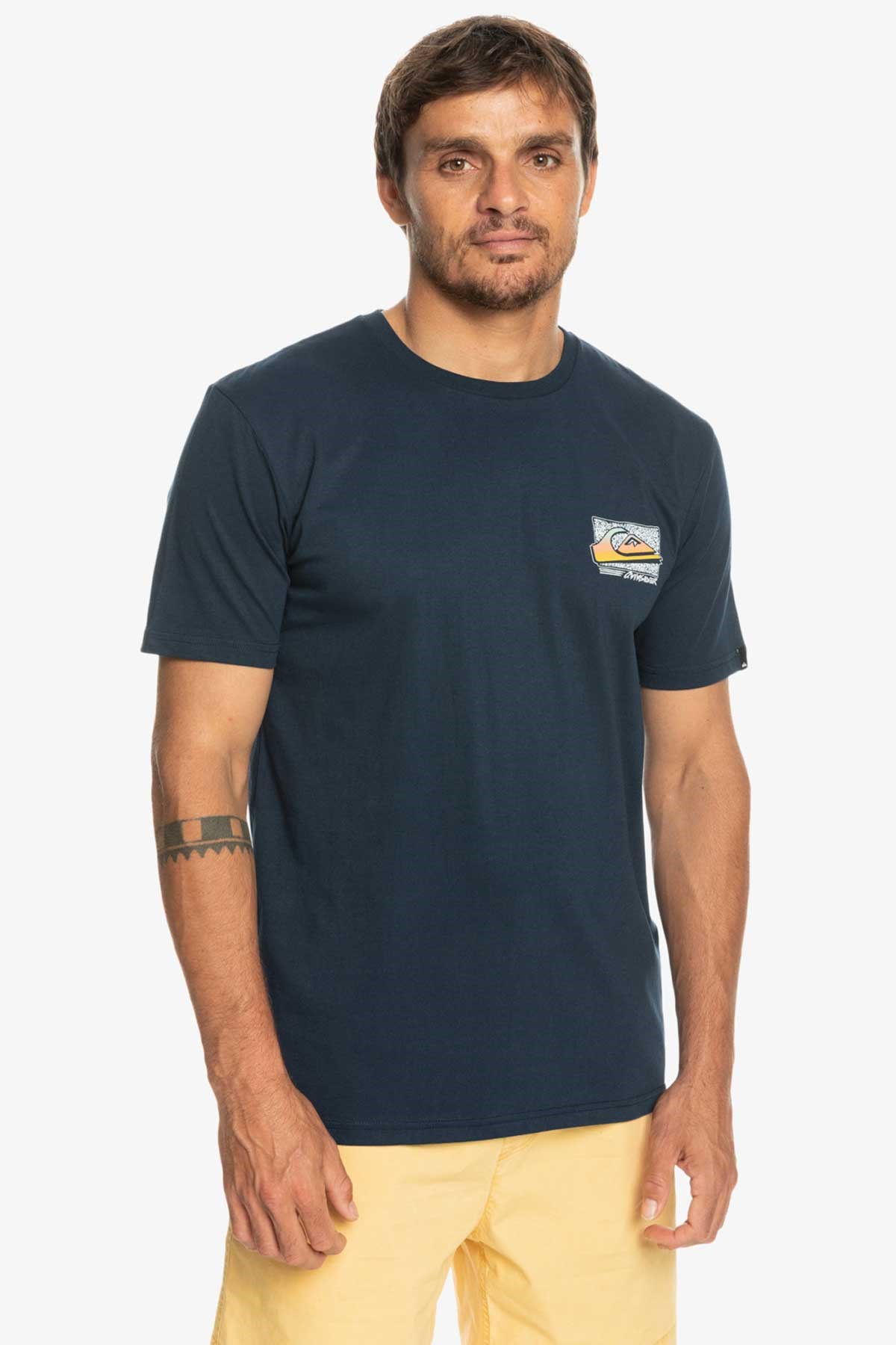 Quiksilver Retrofade Erkek Tişört EQYZT07231-BYJ0 Lacivert