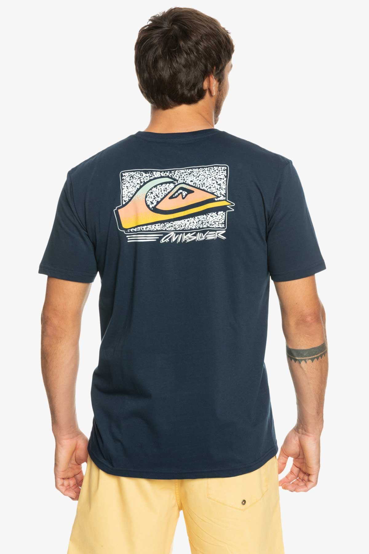 Quiksilver Retrofade Erkek Tişört EQYZT07231-BYJ0 Lacivert
