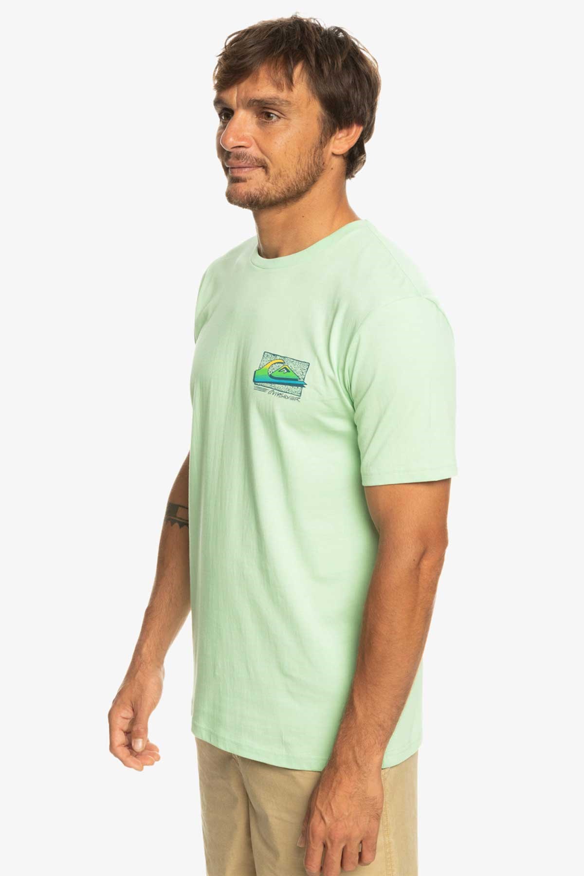 Quiksilver Retrofade Erkek Tişört EQYZT07231-GFE0 Yeşil