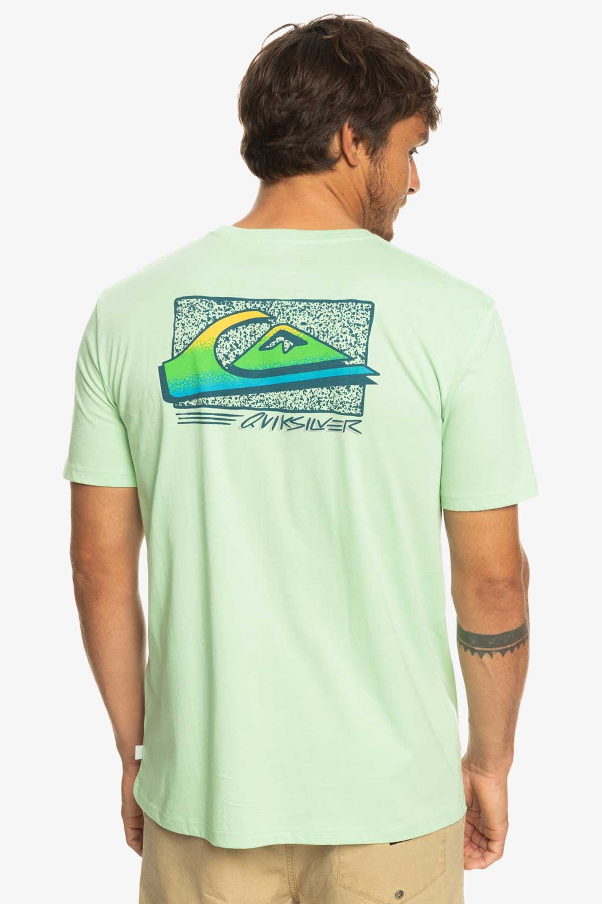 Quiksilver Retrofade Erkek Tişört EQYZT07231-GFE0 Yeşil