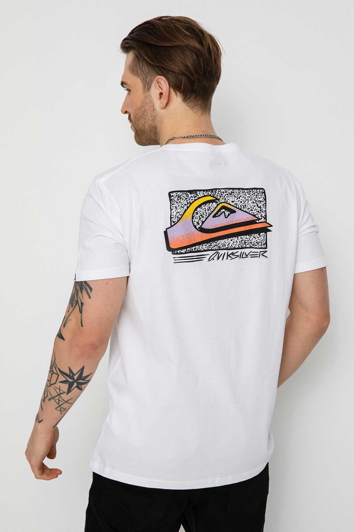 Quiksilver Retrofade Erkek Tişört EQYZT07231-WBB0 Beyaz