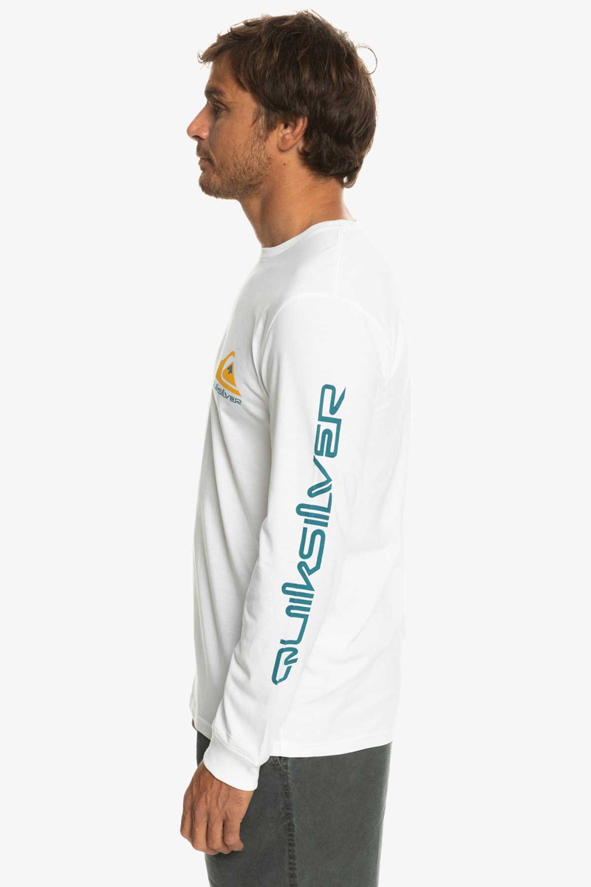Quiksilver Omnilogo Erkek Tişört EQYZT07233-WBB0 Beyaz