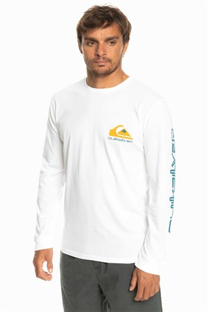 Quiksilver Omnilogo Erkek Tişört EQYZT07233-WBB0 Beyaz