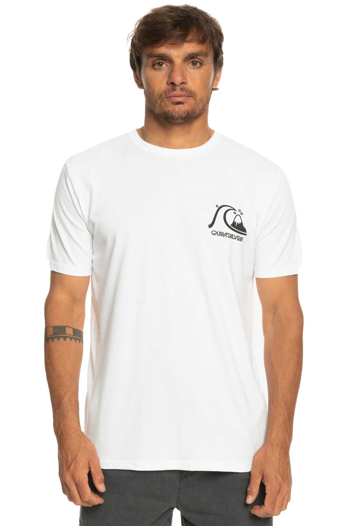 Quiksilver Theoriginaltee Erkek Tişört EQYZT07239-WBB0 Beyaz