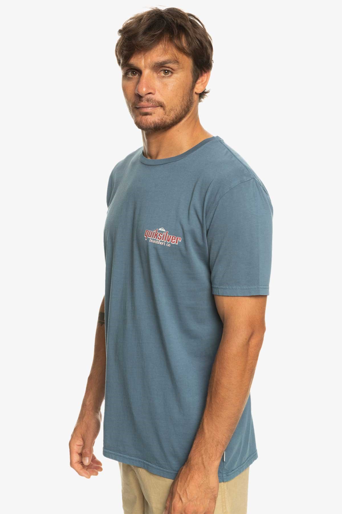 Quiksilver Quikwords Erkek Tişört EQYZT07263-BYG0 Lacivert