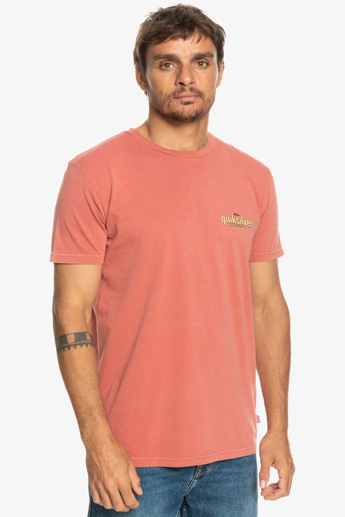 Quiksilver Quikwords Erkek Tişört EQYZT07263-MPD0 Kırmızı