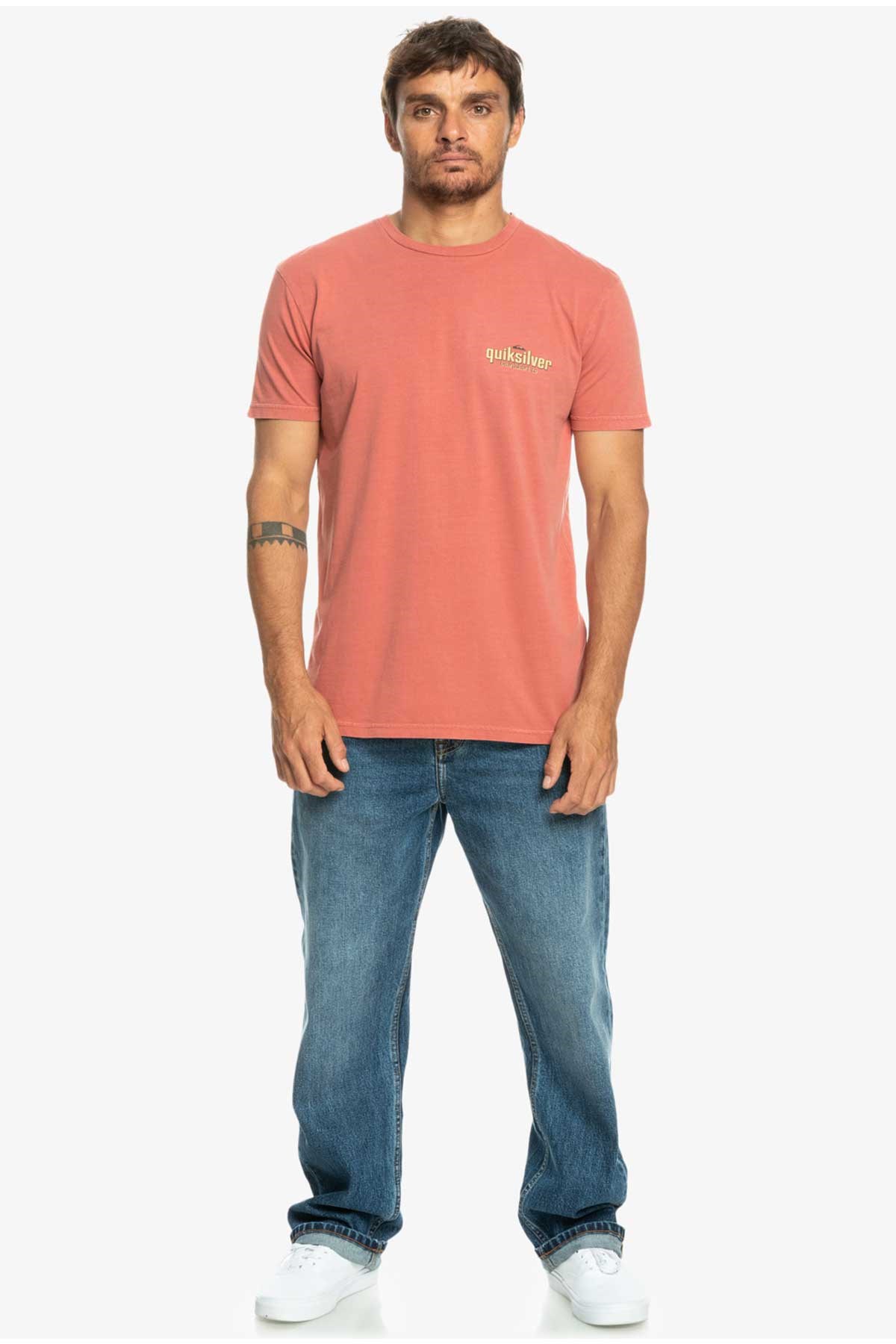 Quiksilver Quikwords Erkek Tişört EQYZT07263-MPD0 Kırmızı