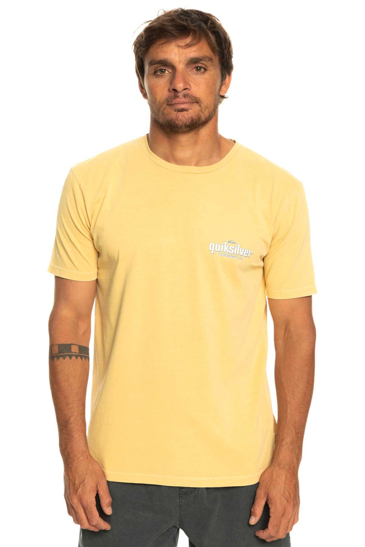 Quiksilver Quikwords Erkek Tişört EQYZT07263-YGY0 Sarı