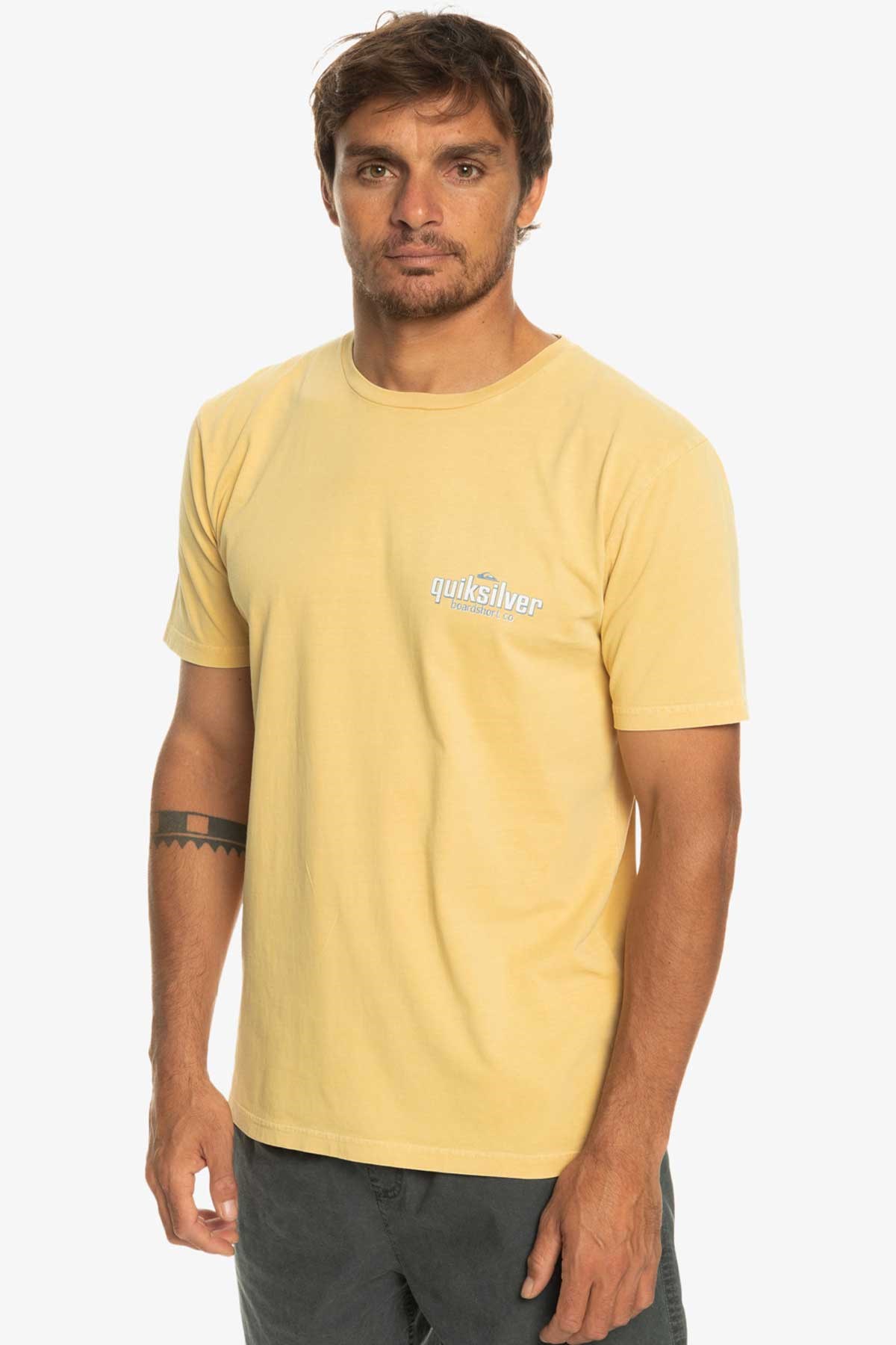 Quiksilver Quikwords Erkek Tişört EQYZT07263-YGY0 Sarı
