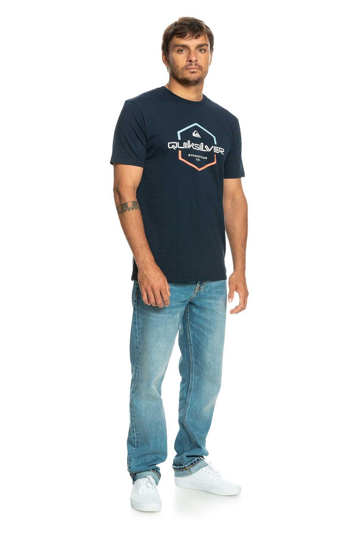 Quiksilver Passthepride Erkek Tişört EQYZT07275-BYJ0 Lacivert