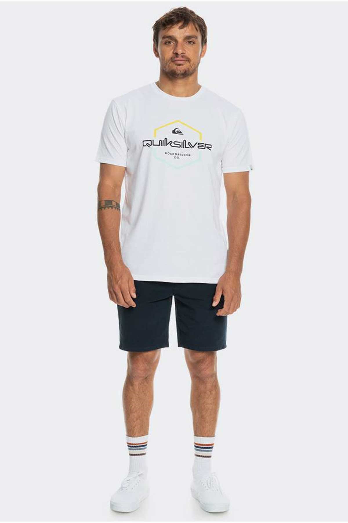 Quiksilver Passthepride Erkek Tişört EQYZT07275-WBB0 Beyaz