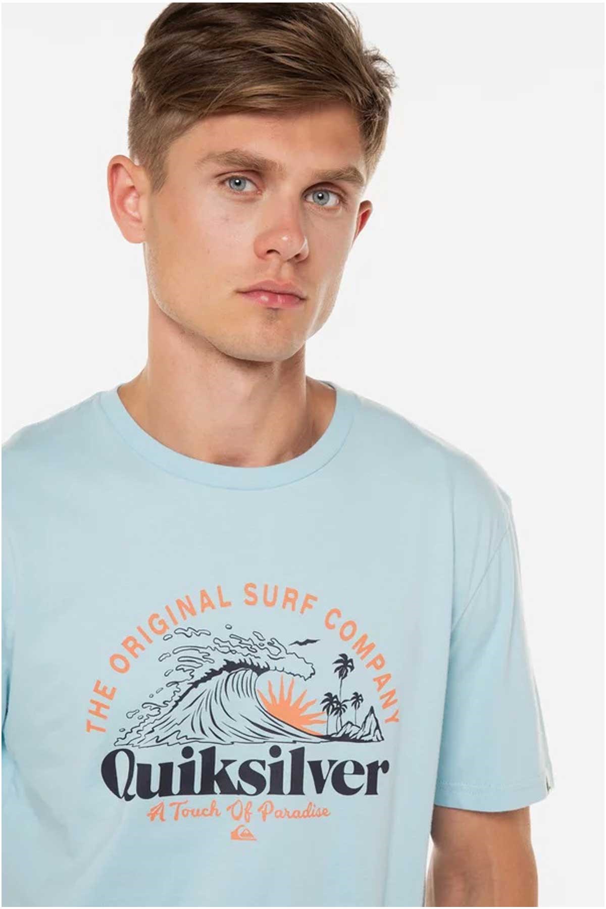 Quiksilver Sunsetwave Erkek Tişört EQYZT07277-BGC0 Mavi