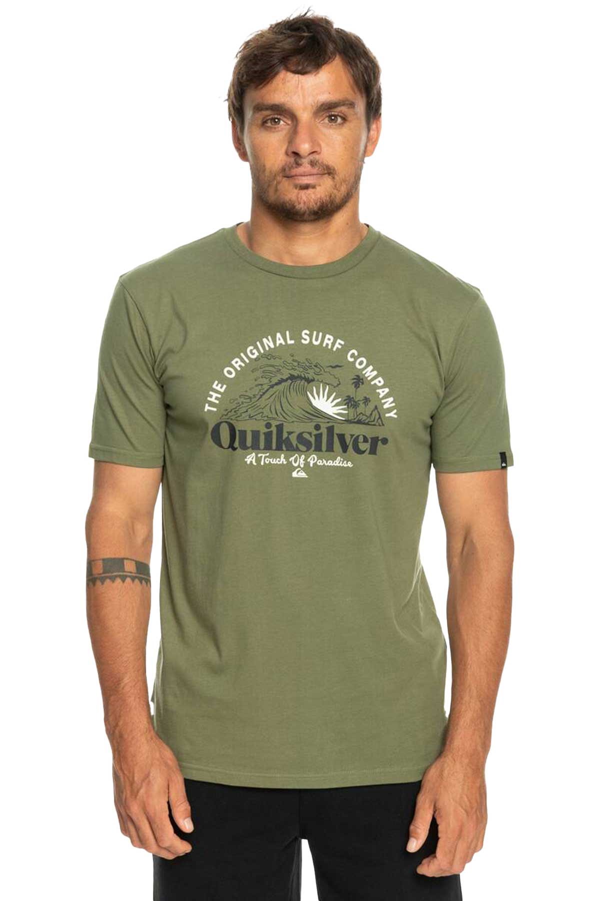 Quiksilver Sunsetwave Erkek Tişört EQYZT07277-GPH0 Haki