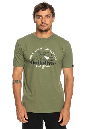 Quiksilver Sunsetwave Erkek Tişört EQYZT07277-GPH0 Haki