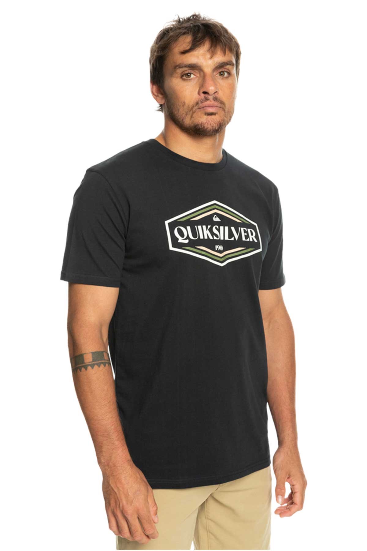 Quiksilver Shapesup Erkek Tişört EQYZT07280-KVJ0 Siyah