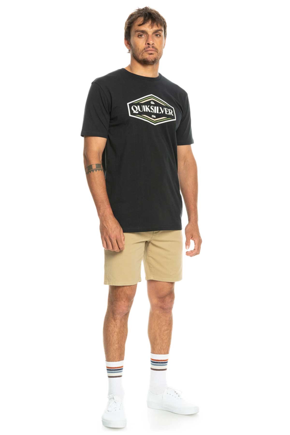 Quiksilver Shapesup Erkek Tişört EQYZT07280-KVJ0 Siyah