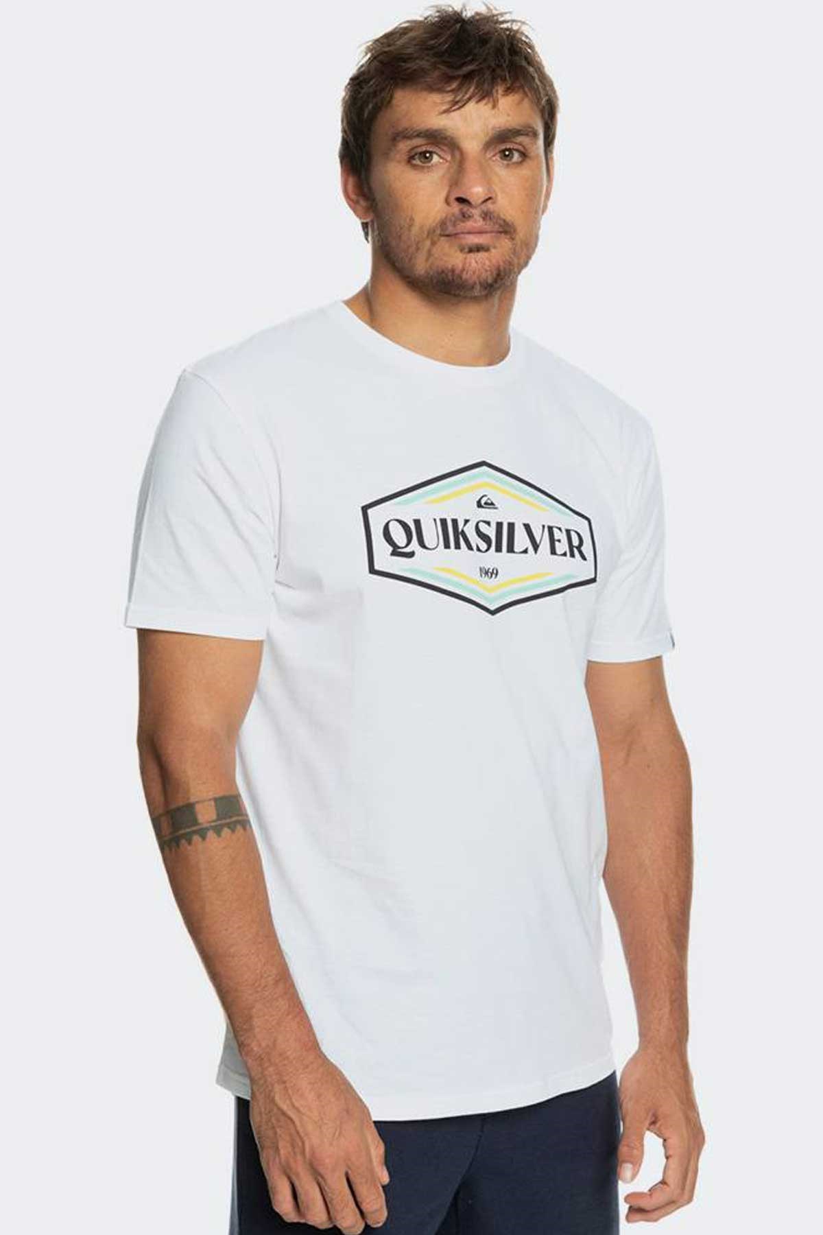 Quiksilver Shapesup Erkek Tişört EQYZT07280-WBB0 Beyaz
