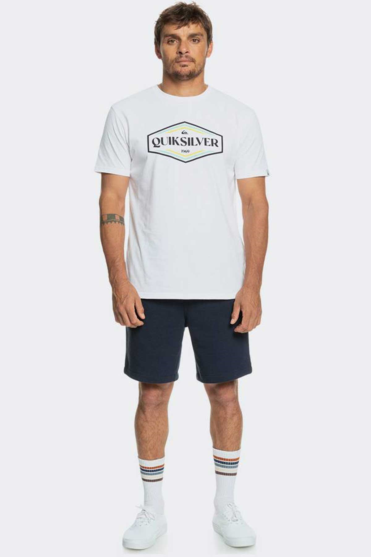 Quiksilver Shapesup Erkek Tişört EQYZT07280-WBB0 Beyaz