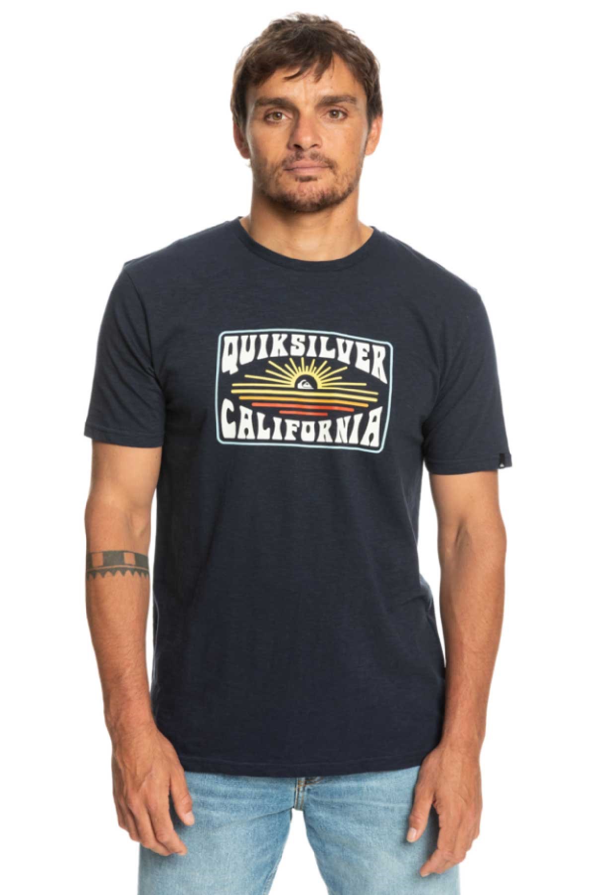 Quiksilver California Dreamin Erkek Tişört EQYZT07281-BYJ0 Lacivert