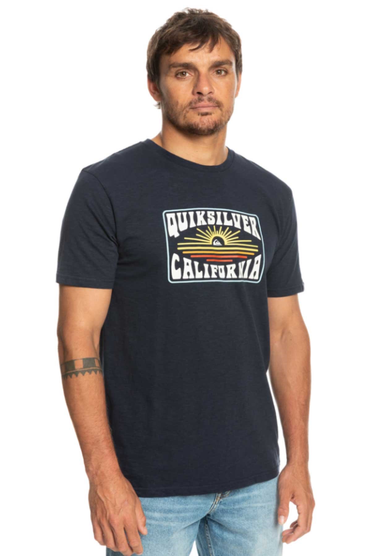 Quiksilver California Dreamin Erkek Tişört EQYZT07281-BYJ0 Lacivert