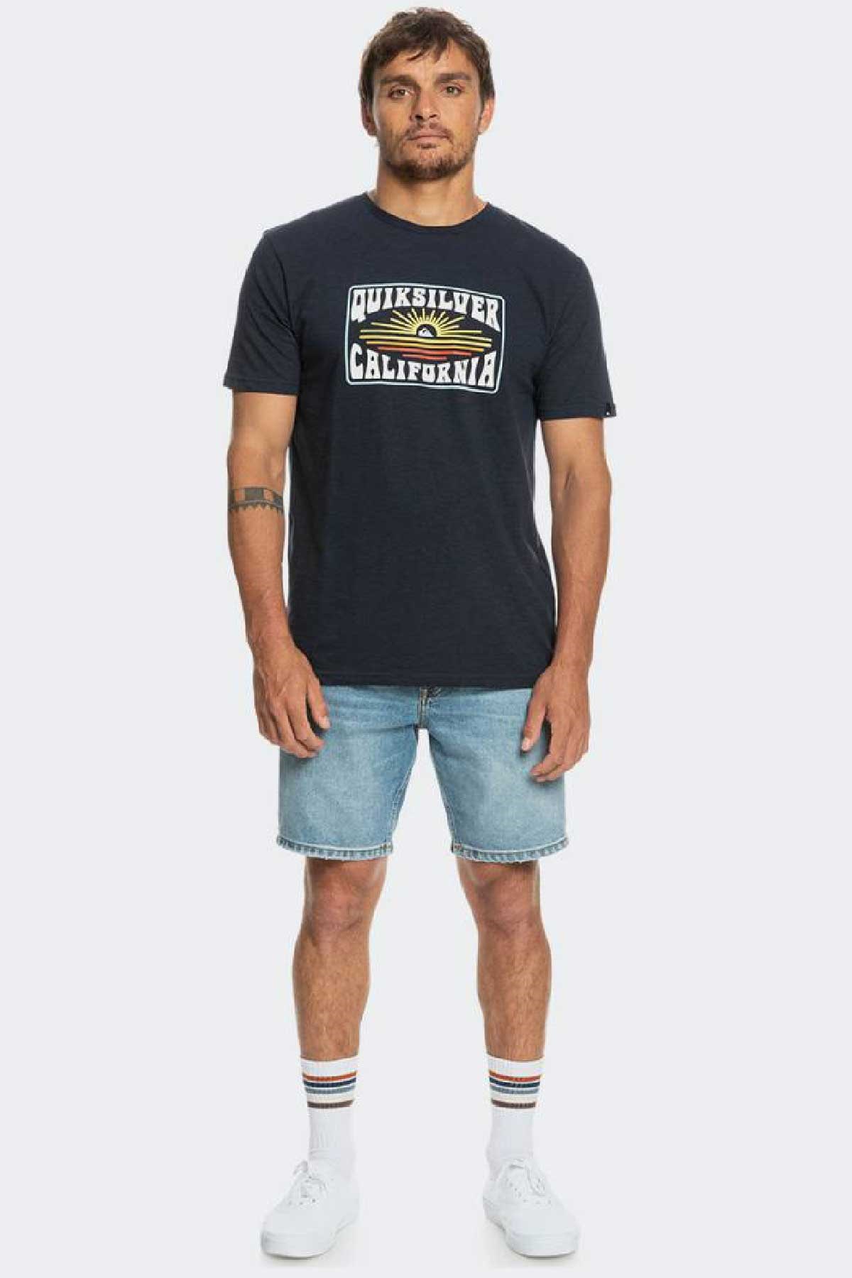 Quiksilver California Dreamin Erkek Tişört EQYZT07281-BYJ0 Lacivert