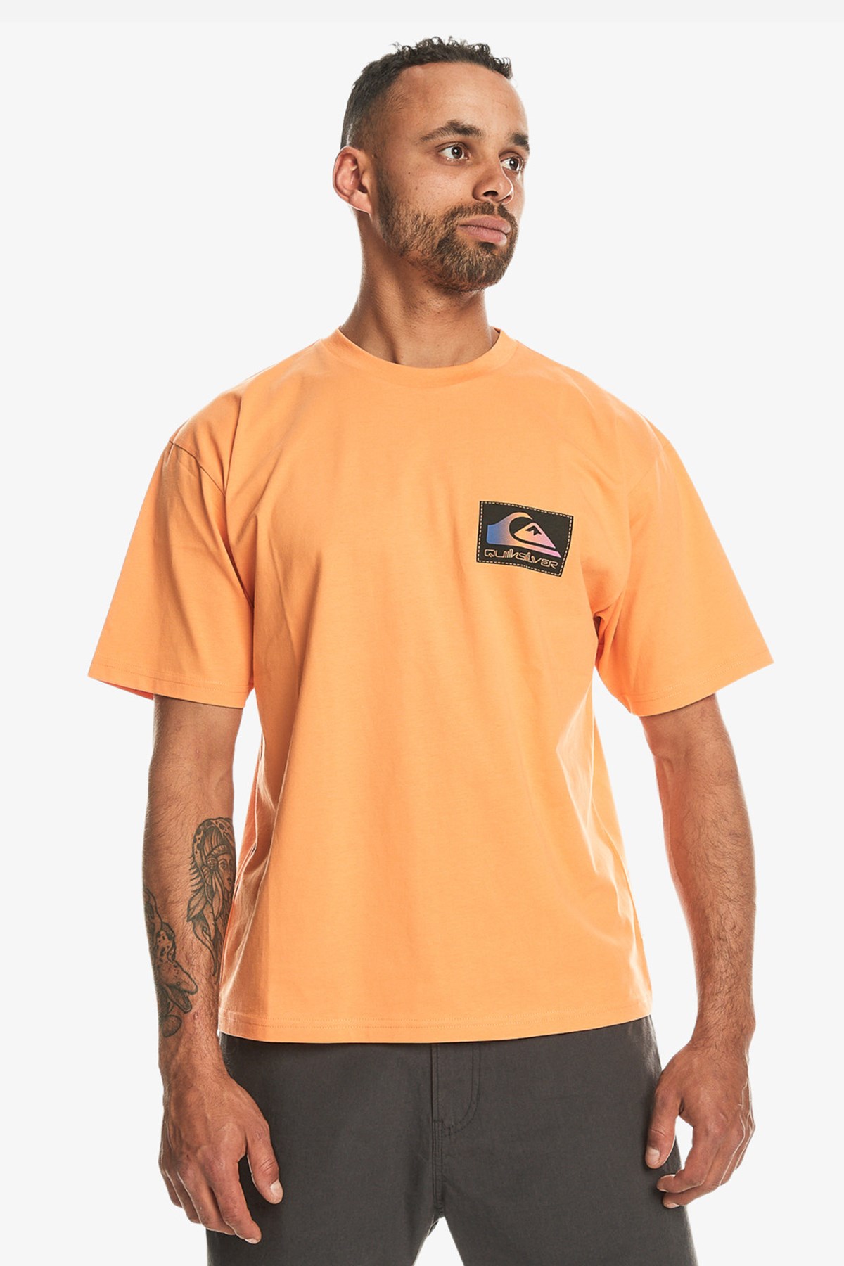 Quiksilver Back Flash Erkek Tişört EQYZT07605-25178 Turuncu