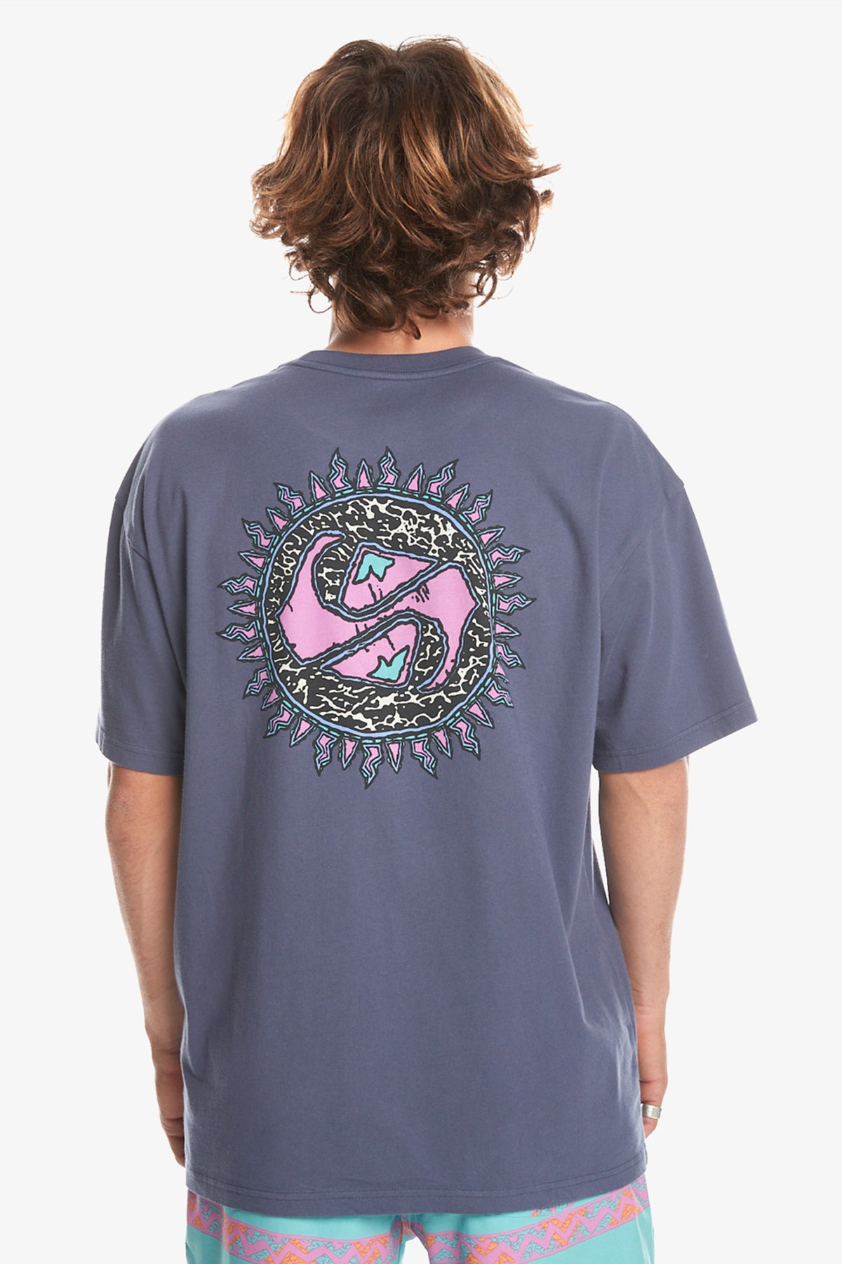 Quiksilver Spin Cycle Erkek Tişört EQYZT07653-15429 Mavi