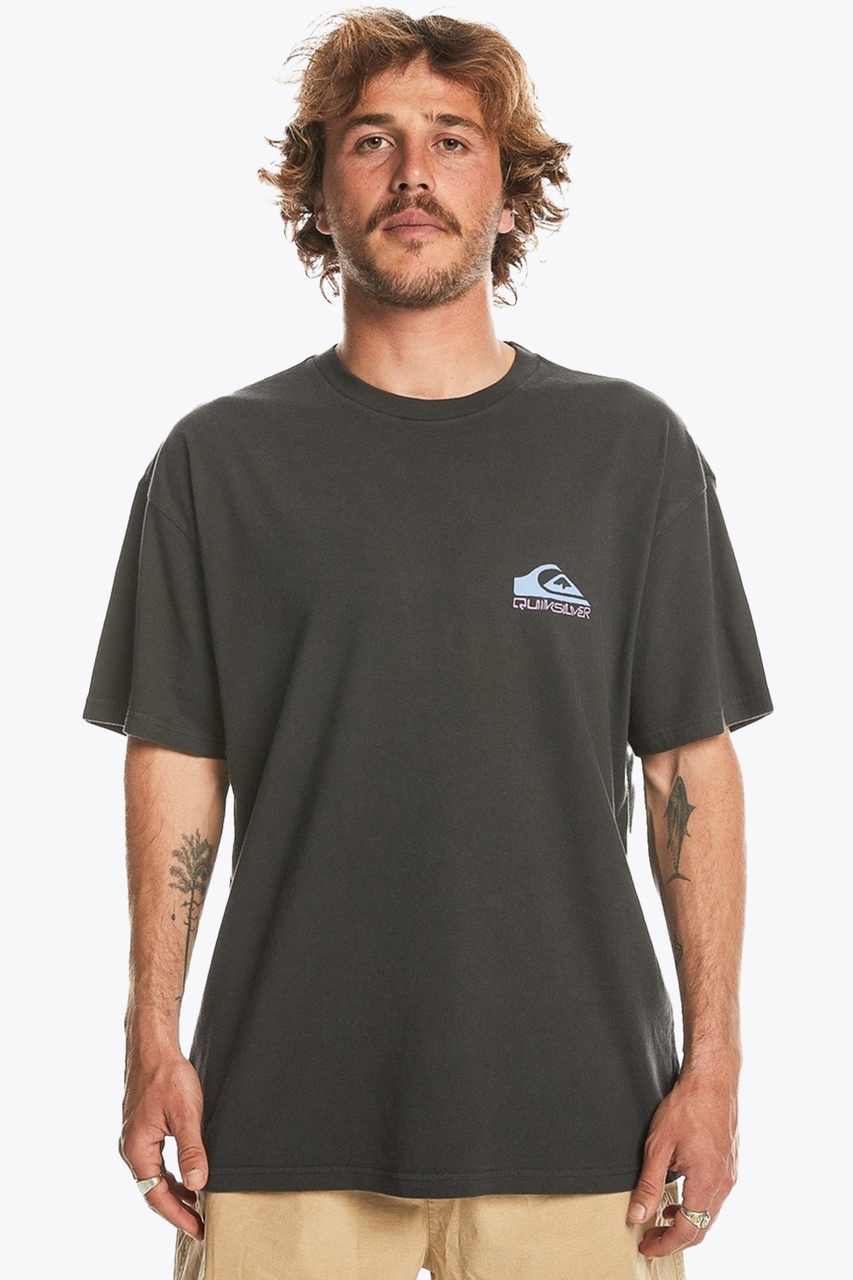 Quiksilver Take Us Back Logo Erkek Tişört EQYZT07654-12814 Yeşil