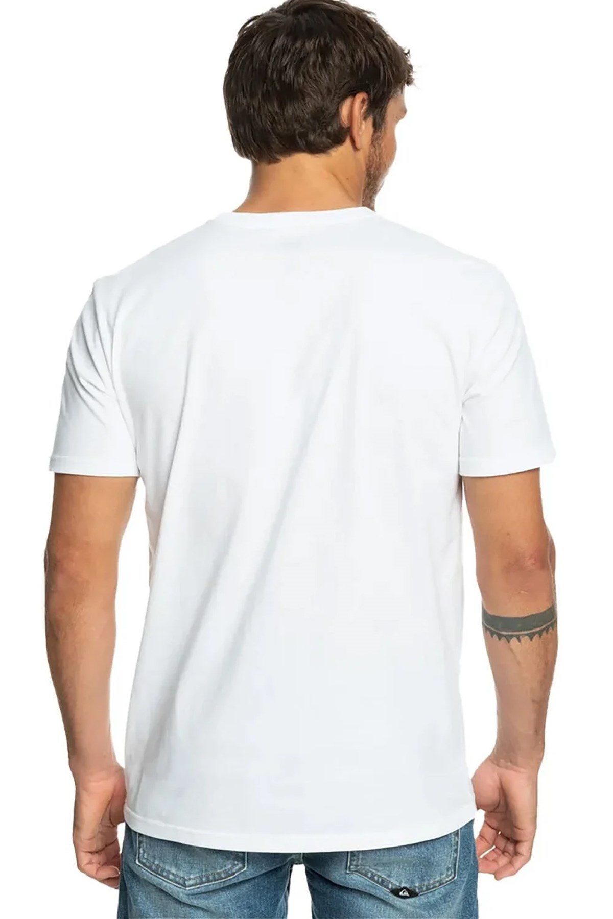 Quiksilver Mw Mini Logo Erkek Tişört EQYZT07657-10 Beyaz