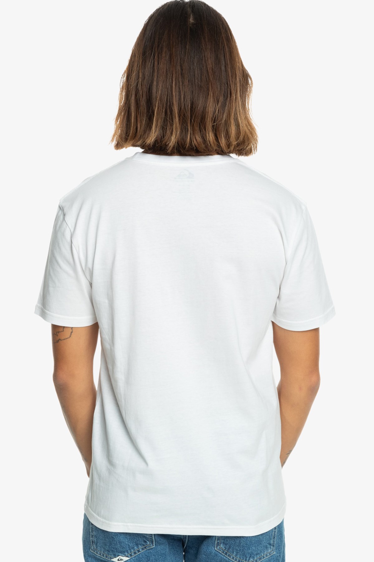Quiksilver Comp Logo Erkek Tişört EQYZT07658-10 Beyaz