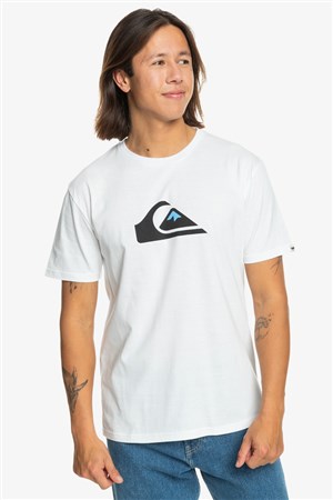 Quiksilver Comp Logo Erkek Tişört EQYZT07658-10 Beyaz