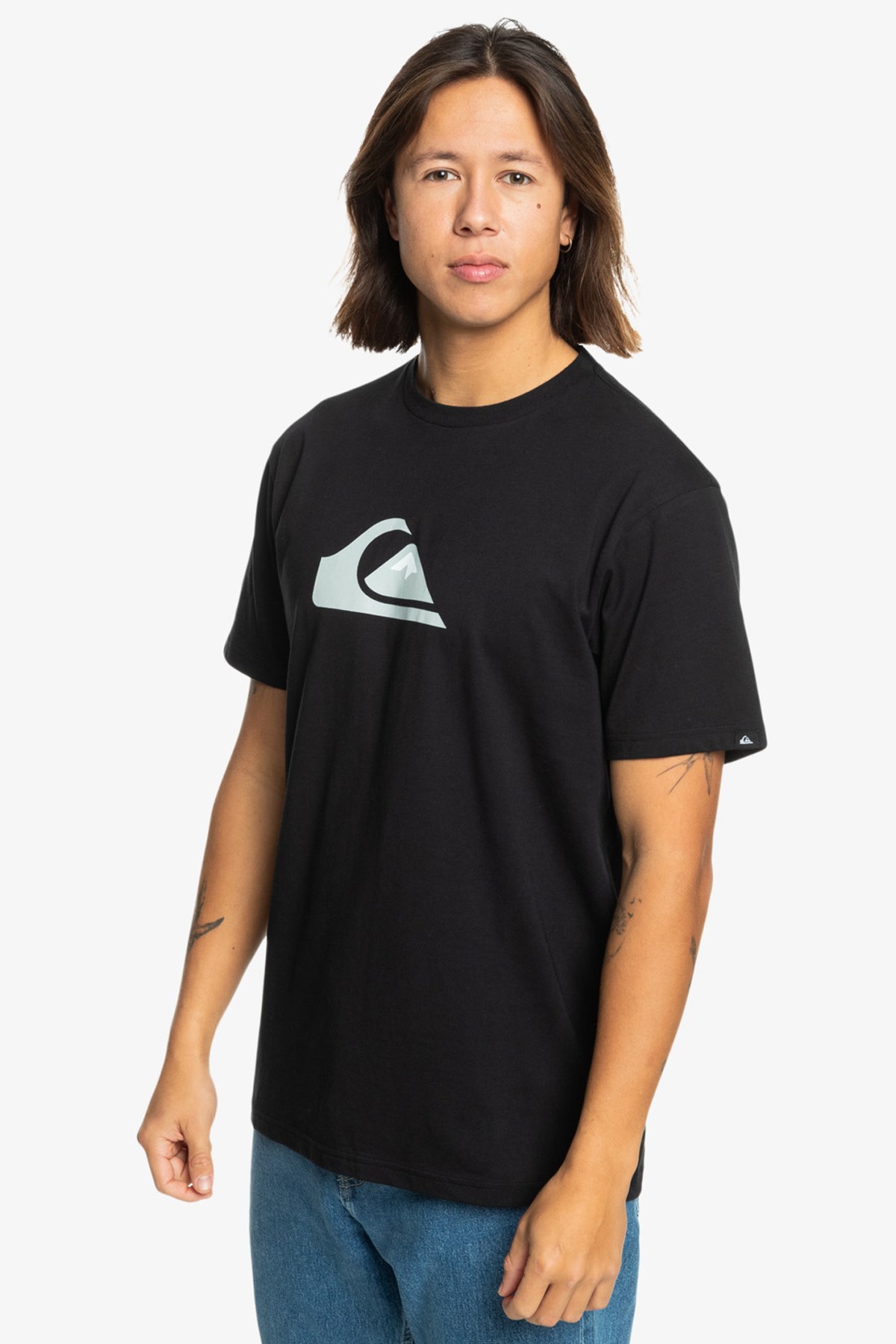 Quiksilver Comp Logo Erkek Tişört EQYZT07658-10010 Siyah