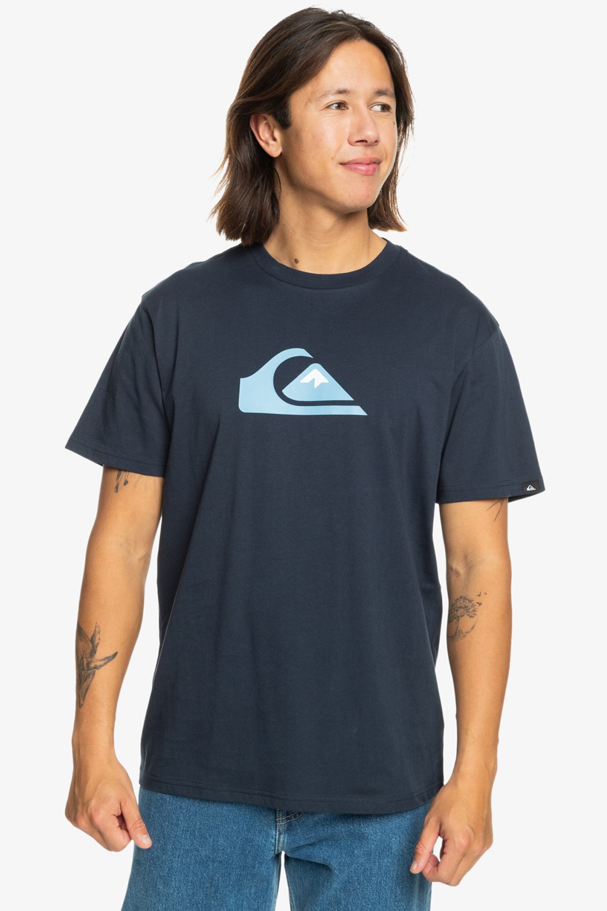 Quiksilver Comp Logo Erkek Tişört EQYZT07658-17726 Lacivert