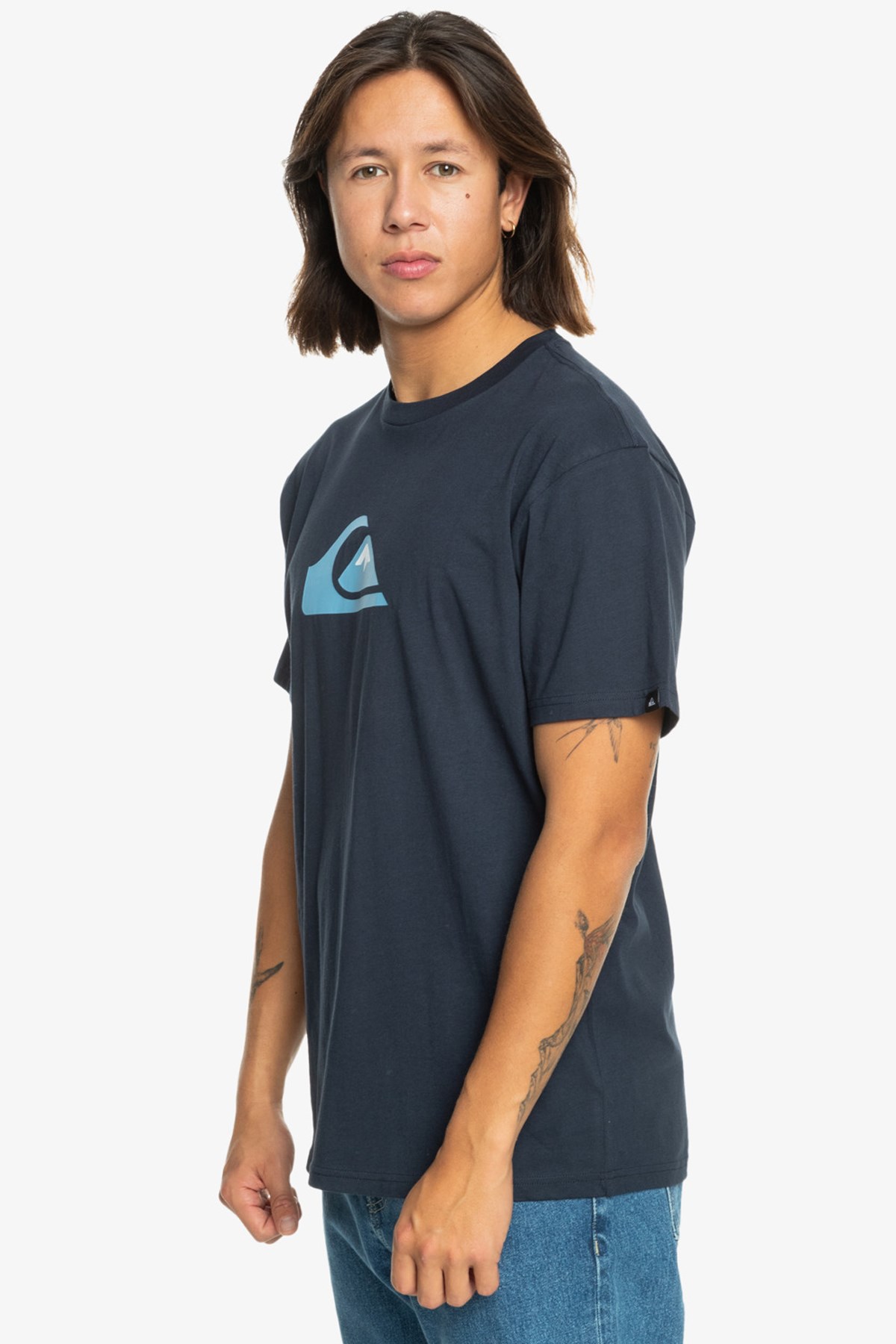 Quiksilver Comp Logo Erkek Tişört EQYZT07658-17726 Lacivert