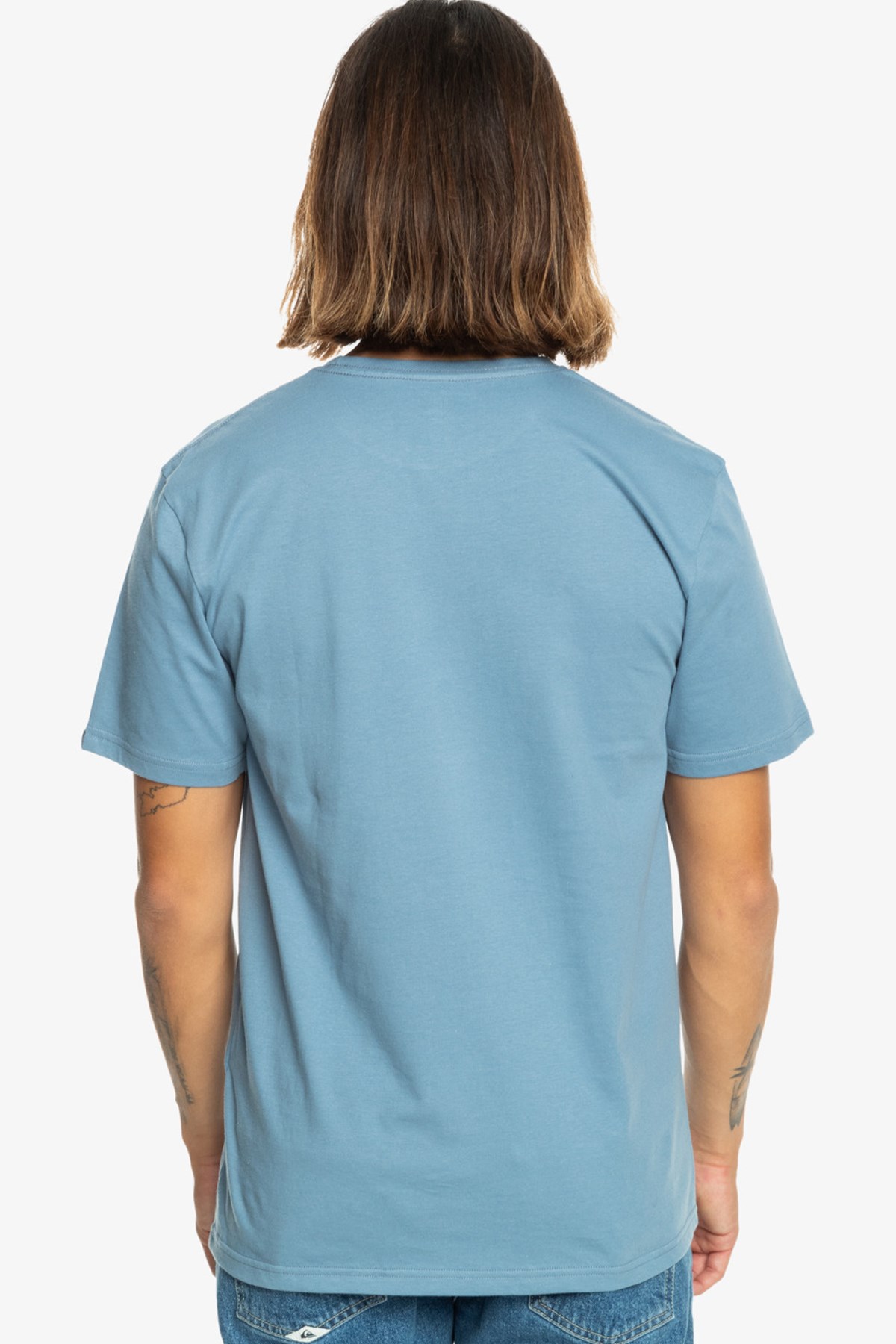 Quiksilver Comp Logo Erkek Tişört EQYZT07658-18406 Mavi