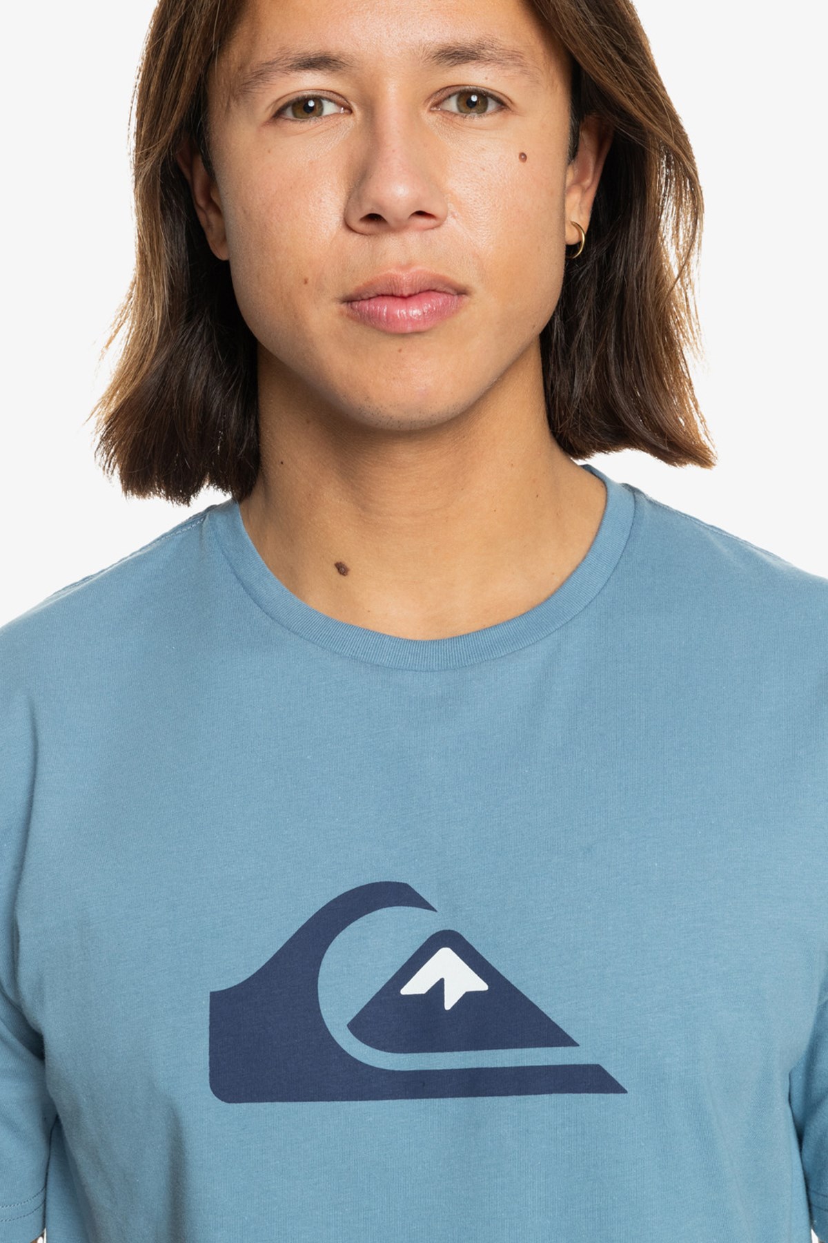 Quiksilver Comp Logo Erkek Tişört EQYZT07658-18406 Mavi