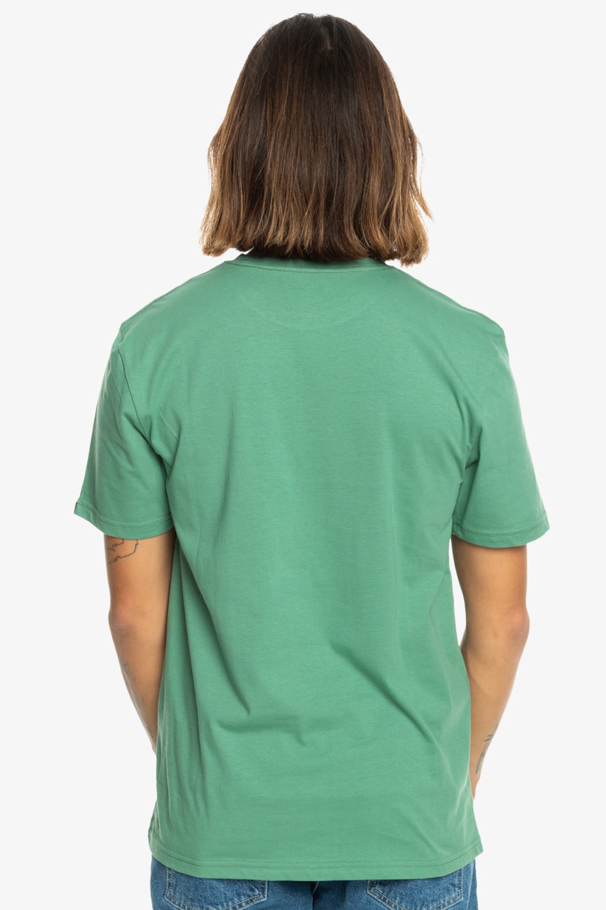 Quiksilver Comp Logo Erkek Tişört EQYZT07658-24705 Yeşil